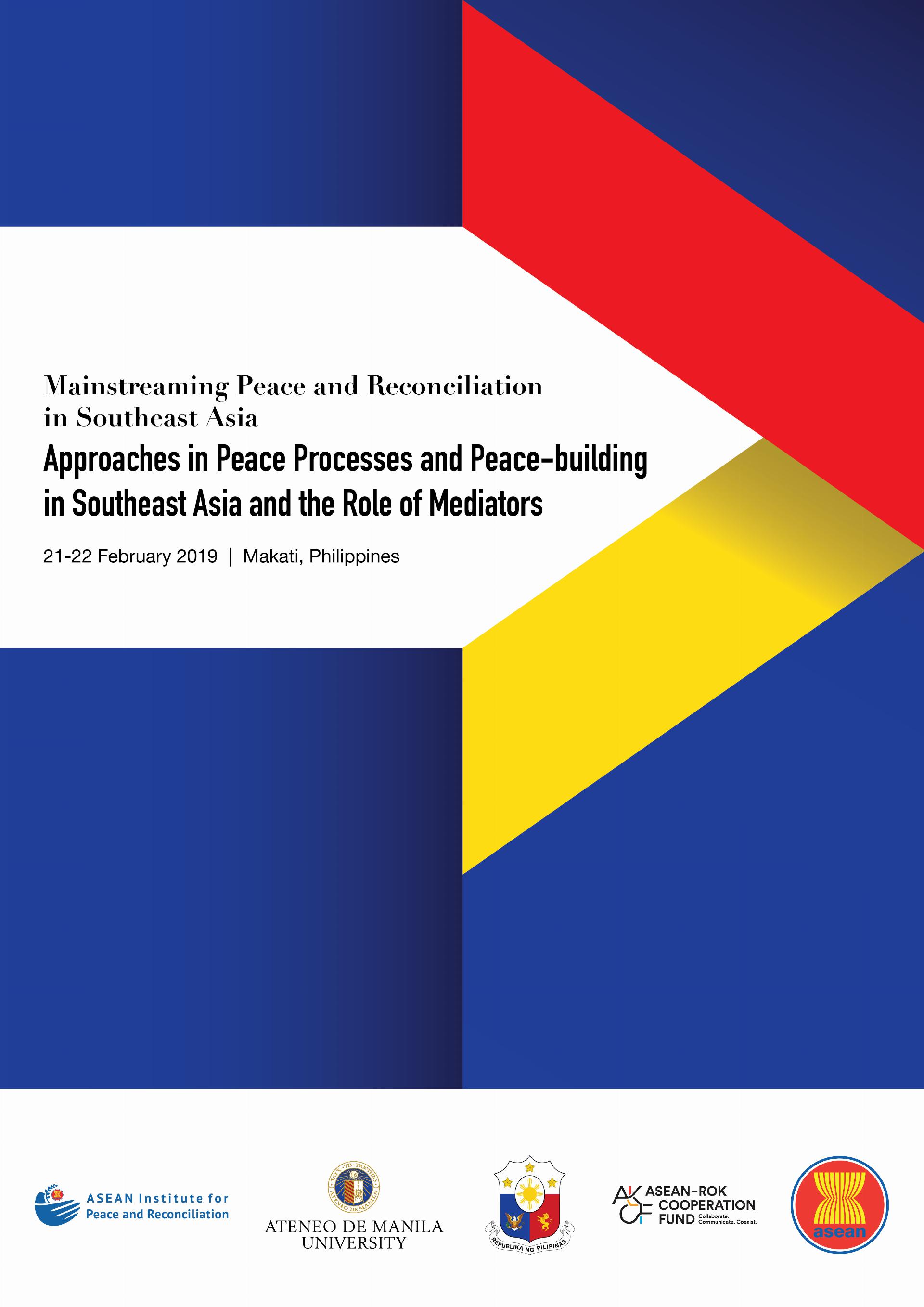 Pre-event Press Release- Training Series for the ASEAN Institute for Peace and Reconciliation (ASEAN-IPR)