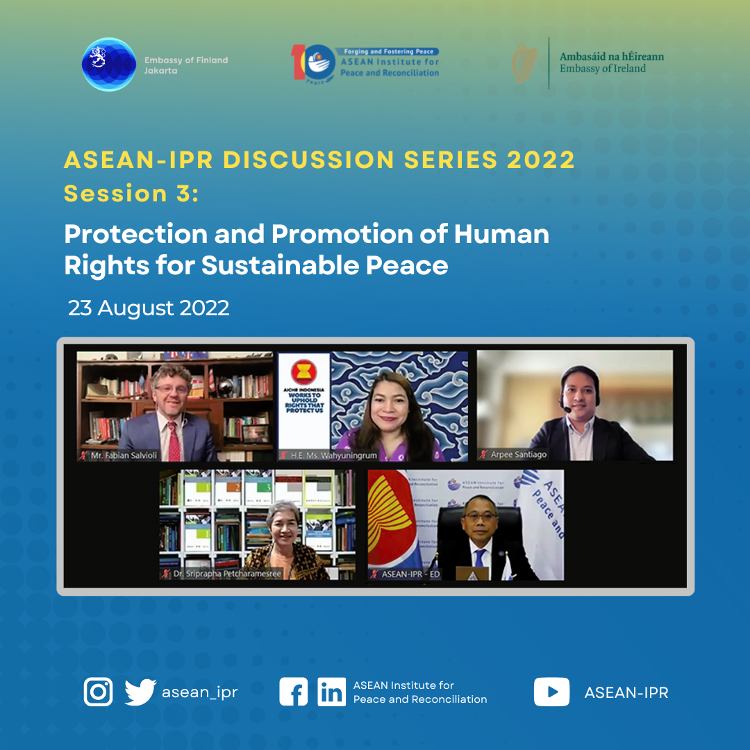 ASEAN-IPR Discussion Series 2022 Session 3: 