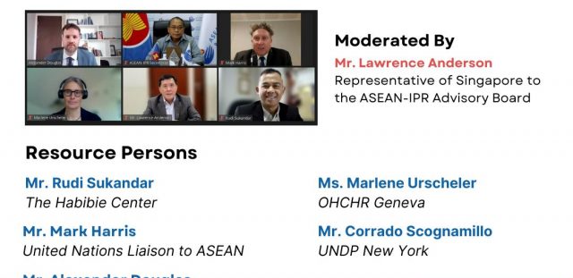 ASEAN-IPR DISCUSSION SERIES 2022 SESSION 1:  