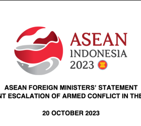 ASEAN Foreign Ministers’ Statement on the Recent Escalation of Armed Conflict In The Middle East